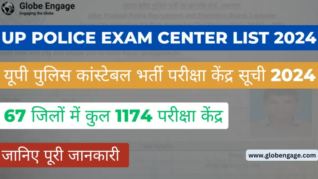UP Police Exam Center List 2024