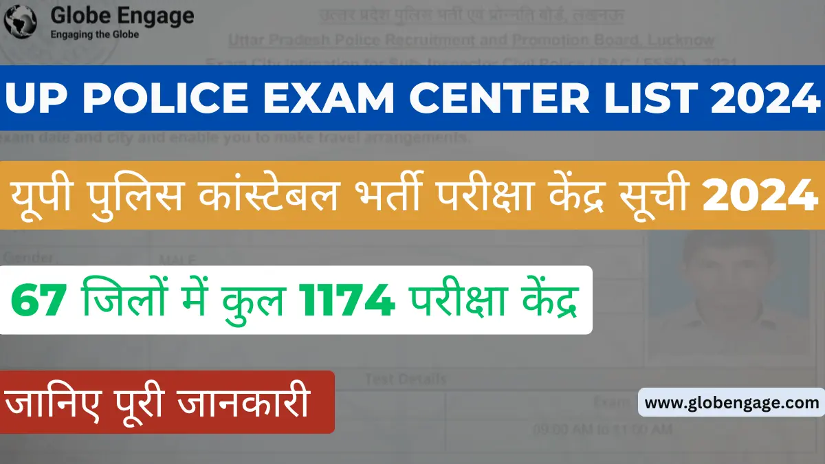 UP Police Exam Center List 2024