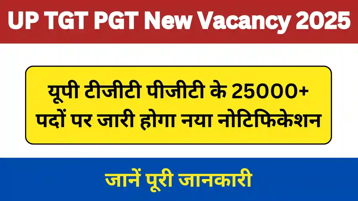 UP TGT PGT New Vacancy 2025 Update
